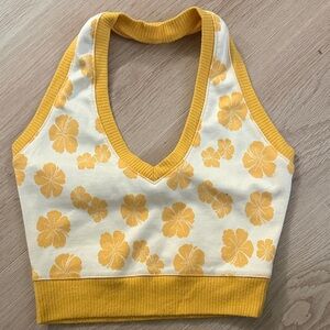 Floral Yellow Women's Top